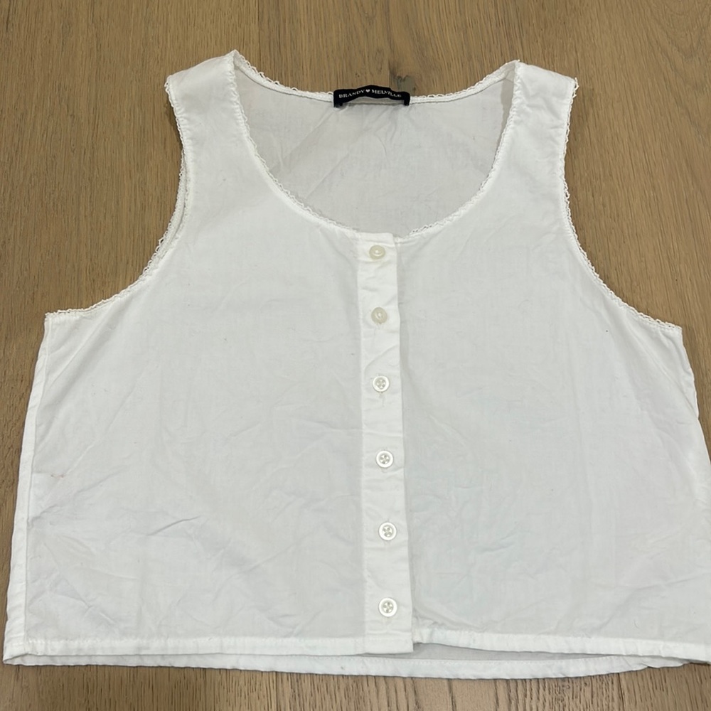 BRANY MELVILLE button down tank